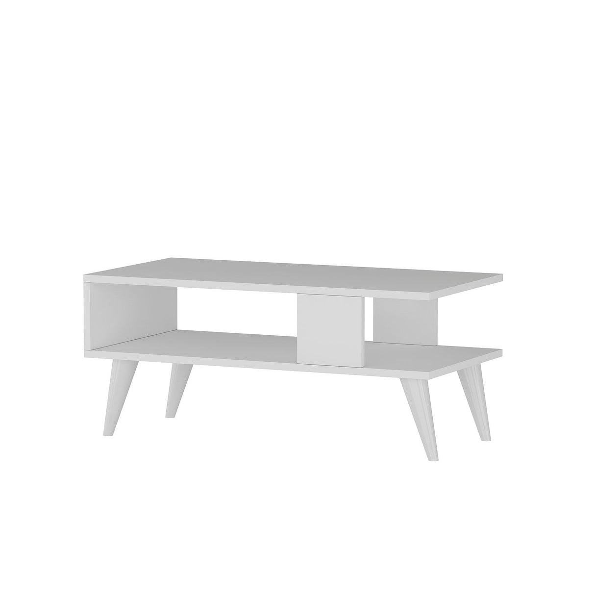 Măsuță de cafea Ayca, Diverse culori, 90x45x40 cm - Alb | SKU: 475OLV1318 | Măsuță de cafea Ayca, 90x45x40 cm, varianta Alb, produs pentru amenajarea locuinței, disponibil online în România la CasaMob