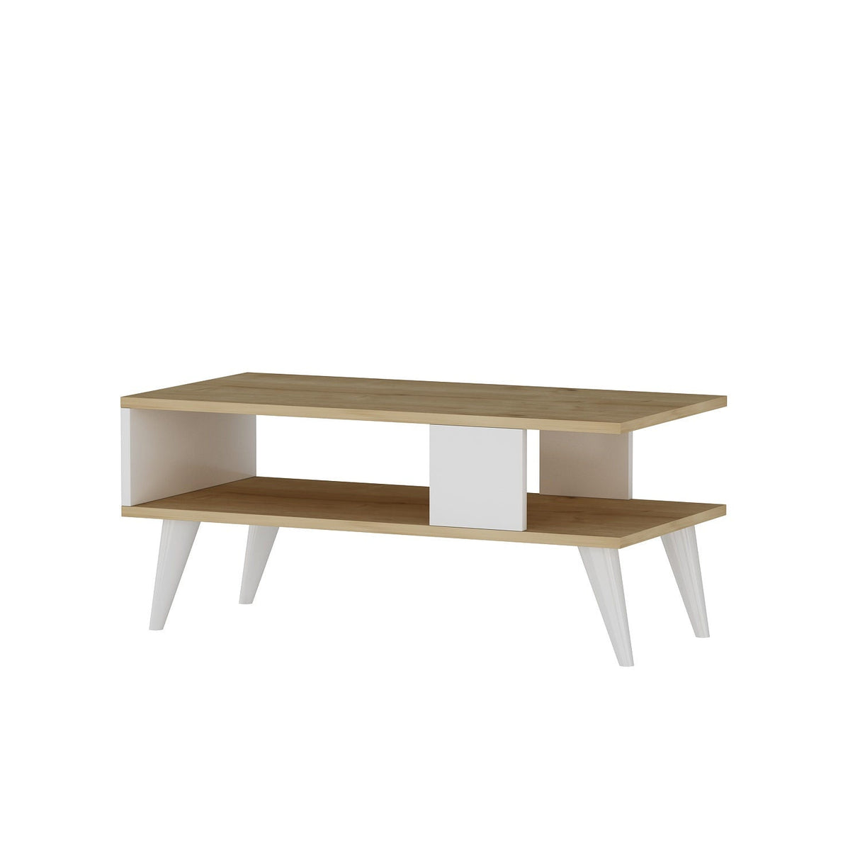 Măsuță de cafea Ayca, Diverse culori, 90x45x40 cm - Sapphire - Alb | SKU: 475OLV1321 | Măsuță de cafea Ayca, 90x45x40 cm, varianta Sapphire - Alb, produs pentru amenajarea locuinței, disponibil online în România la CasaMob