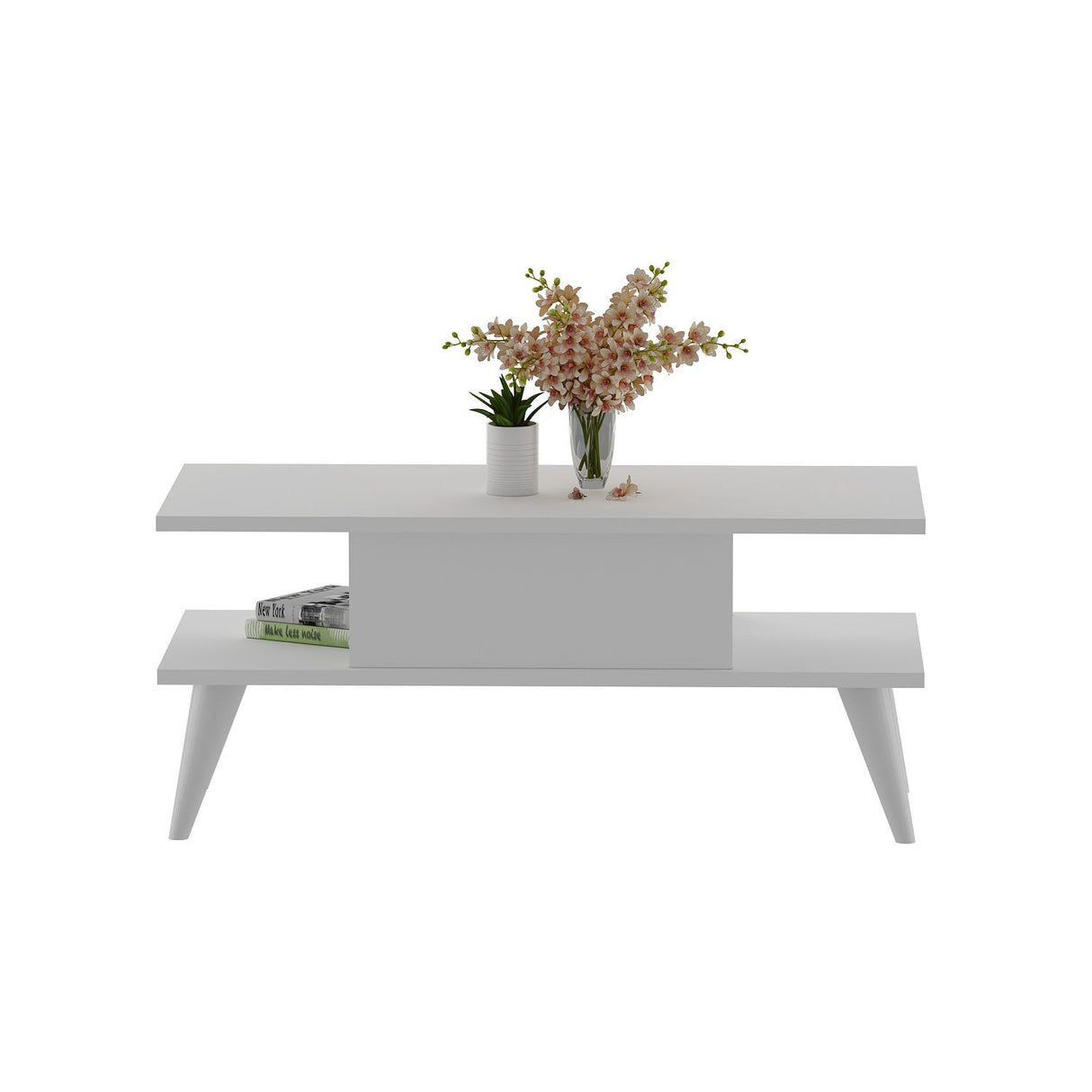 Măsuță de cafea Beta, Diverse culori, 90x45x40 cm - Alb | SKU: 475OLV1322 | Măsuță de cafea Beta, 90x45x40 cm, varianta Alb, produs pentru amenajarea locuinței, disponibil online în România la CasaMob