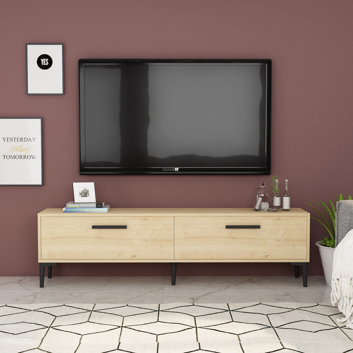 Comodă TV Inel, Diverse culori, 150x30x45 cm - Sapphire | SKU: 475OLV1422 | Comodă TV Inel, 150x30x45 cm, varianta Sapphire, produs pentru amenajarea locuinței, disponibil online în România la CasaMob