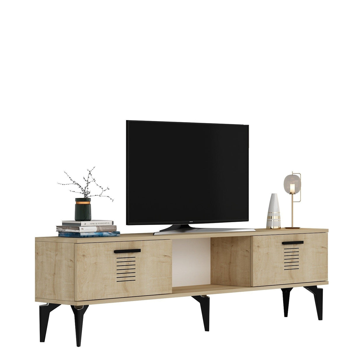 Comodă TV Asimo, Diverse culori, 150x30x45 cm - Stejar safir | SKU: 475OLV1431 | Comodă TV Asimo, 150x30x45 cm, varianta Stejar safir, produs pentru amenajarea locuinței, disponibil online în România la CasaMob