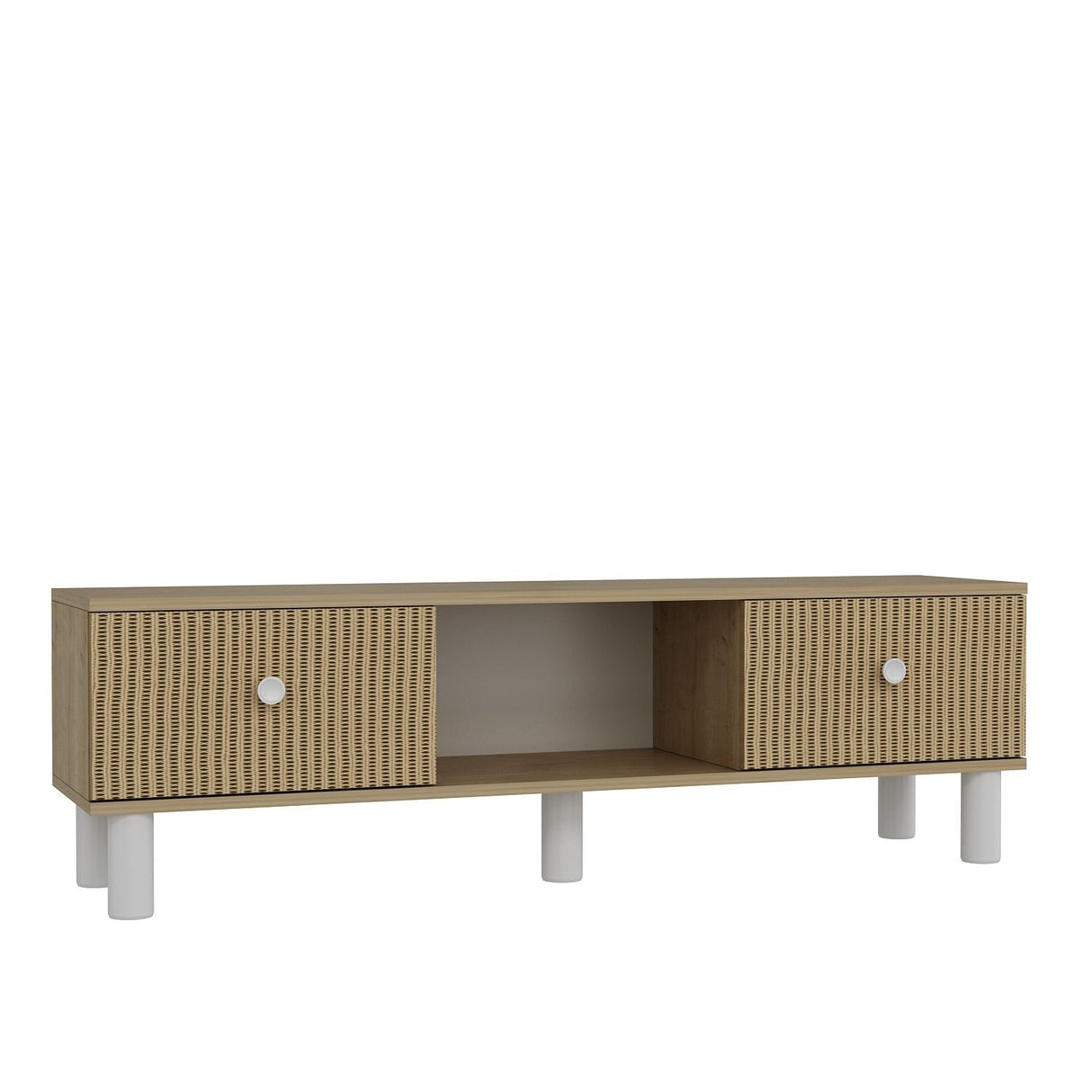 Comodă TV Mono, Diverse culori, 150x30x41 cm - Stejar safir - Hazeran | SKU: 475OLV1477 | Comodă TV Mono, 150x30x41 cm, varianta Stejar safir - Hazeran, produs pentru amenajarea locuinței, disponibil online în România la CasaMob