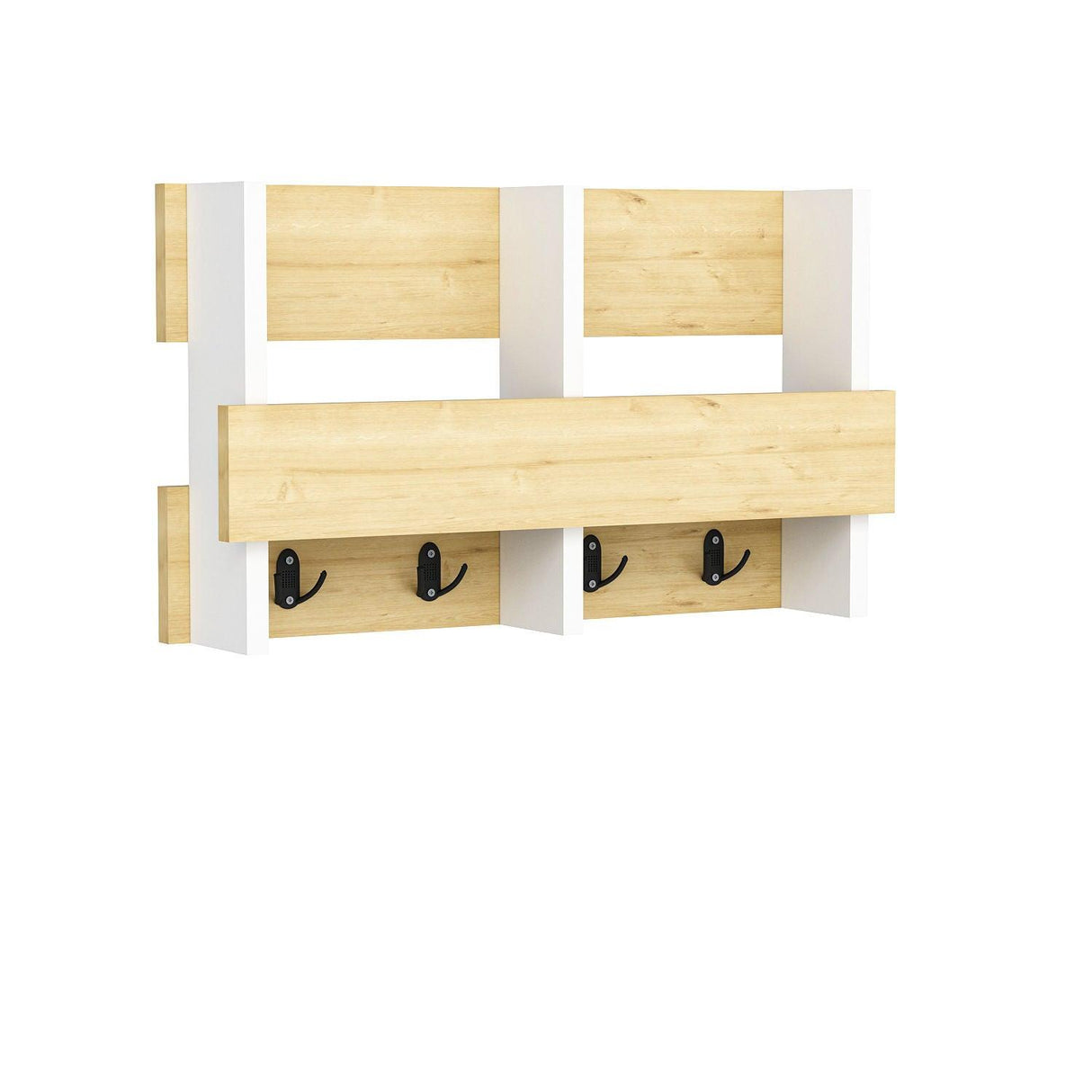 Cuier Wink, Diverse culori, 60x16x35 cm - Stejar safir - Alb | SKU: 475OLV1906 | Cuier Wink, 60x16x35 cm, varianta Stejar safir - Alb, produs pentru amenajarea locuinței, disponibil online în România la CasaMob