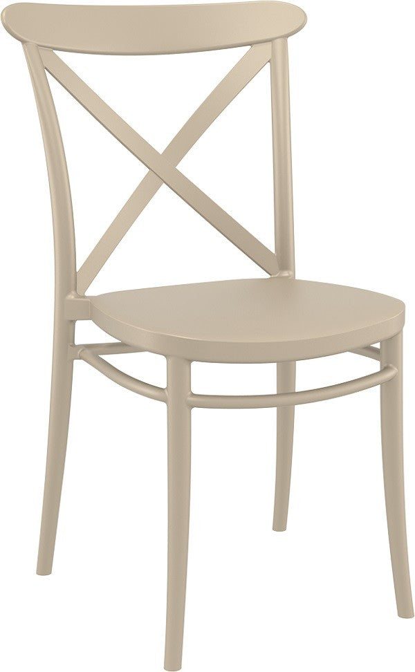 Set 4 scaune N00001, Cappuccino, 51x51x87 cm