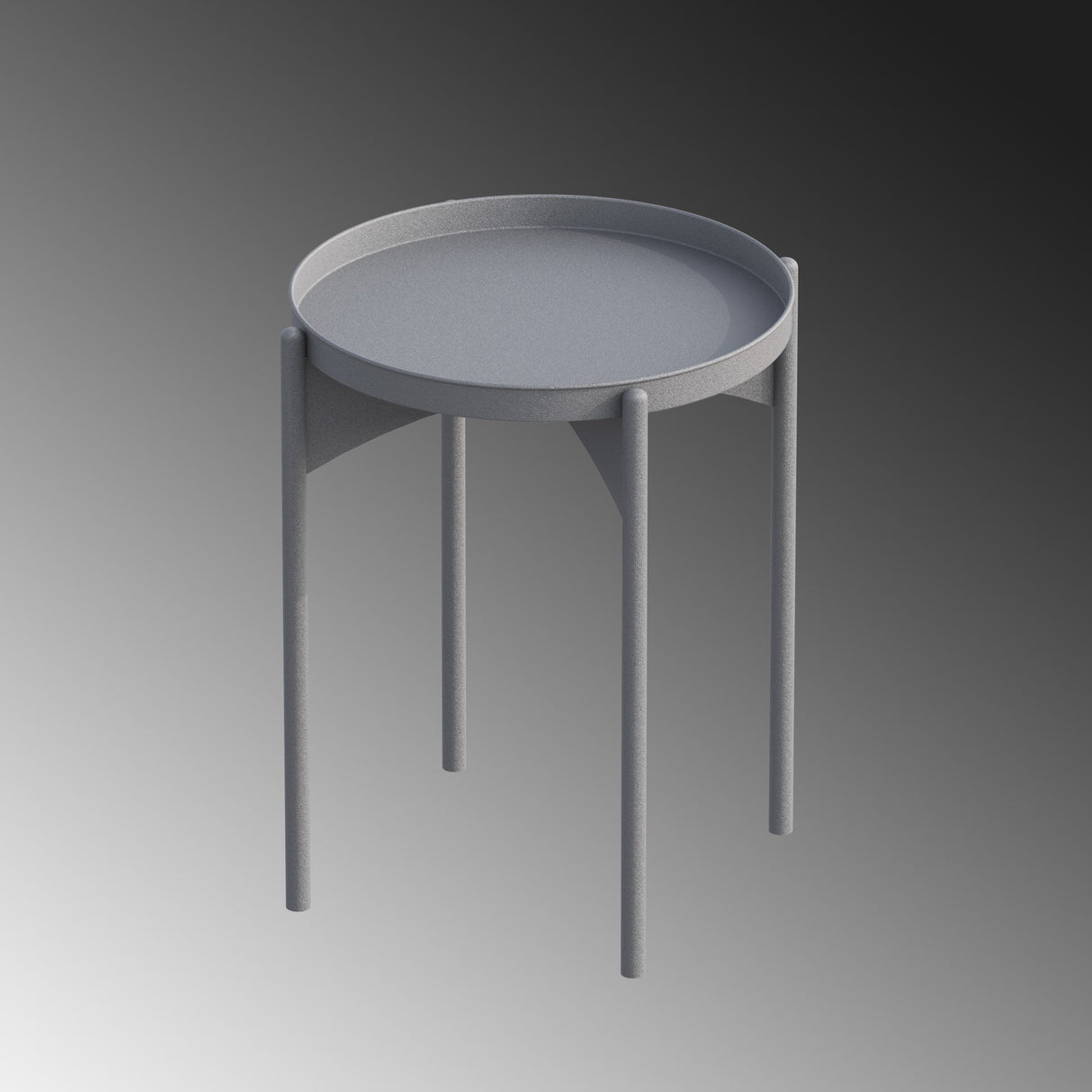 Măsuță de cafea Shb-002-D, Gri, 44x44x57 cm