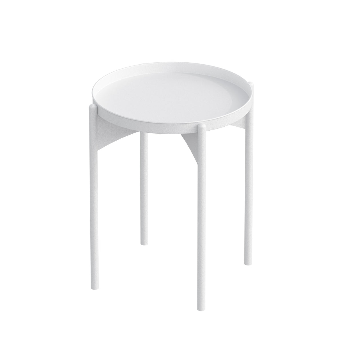 Măsuță de cafea Shb-002-C, Alb, 44x44x57 cm