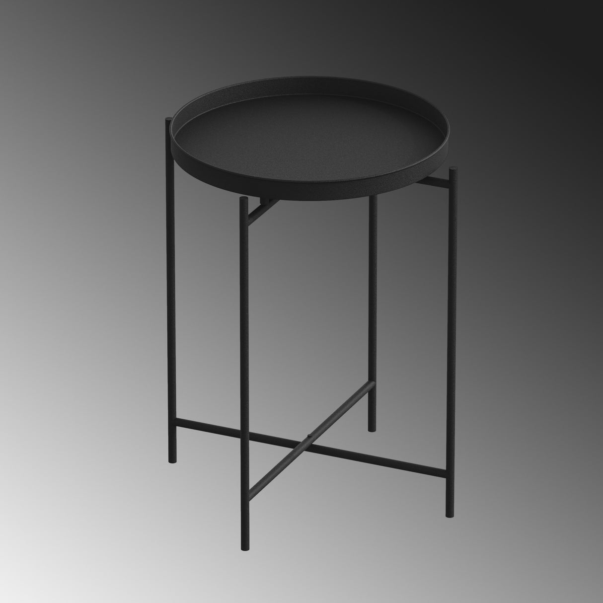 Măsuță de cafea Shb-007, Negru, 46x46x56 cm