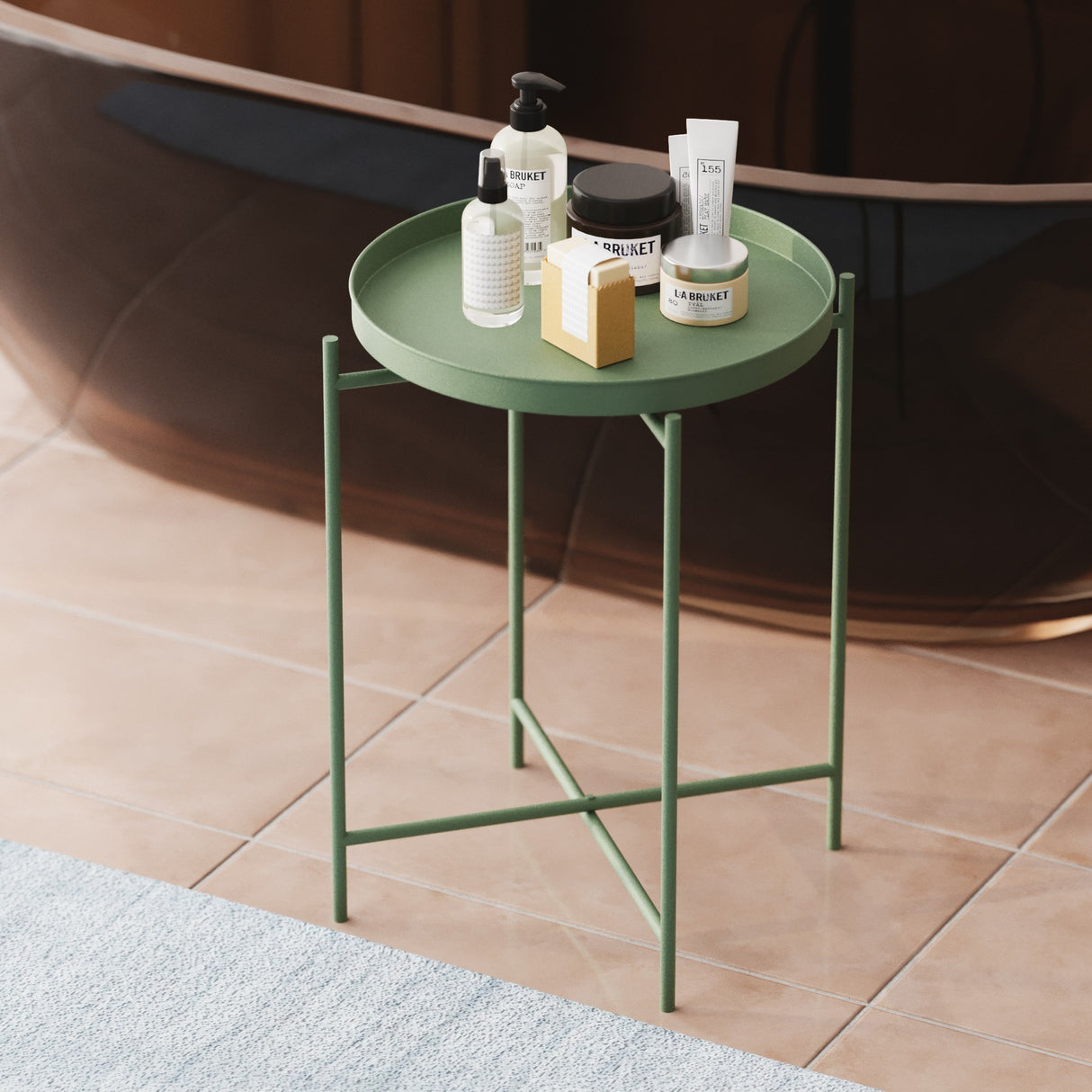 Măsuță de cafea Shb-007-D, Verde, 46x46x56 cm