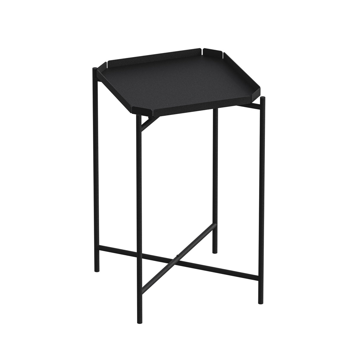 Măsuță de cafea Shb-008, Negru, 46x46x56 cm