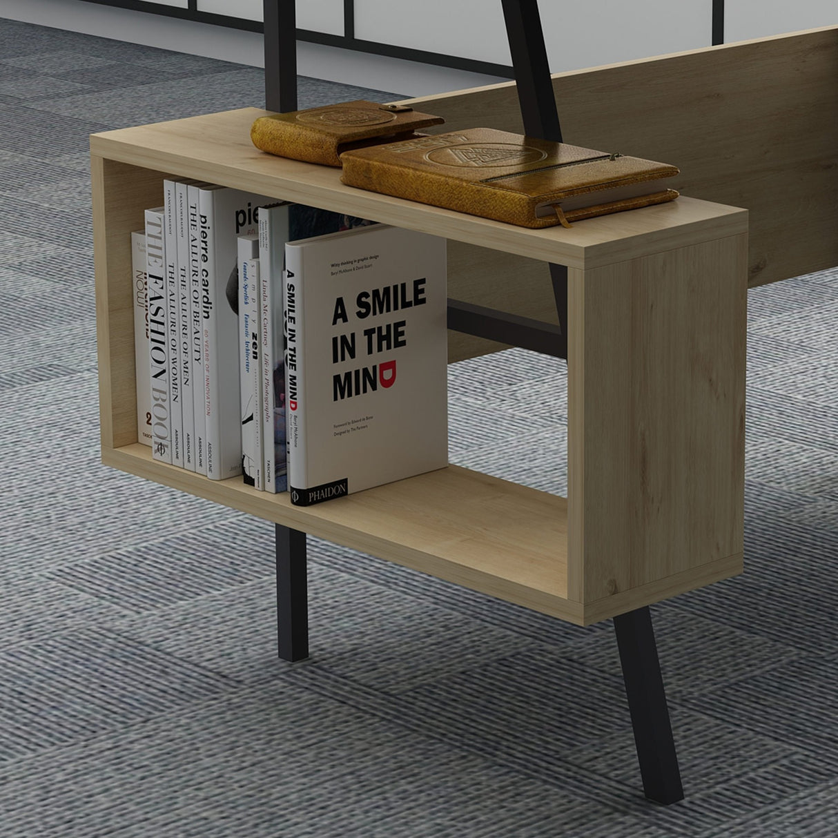 Birou Irony, Diverse culori, 120x60x74 cm - Antracit - Stejar | SKU: 492LGM1173 | Birou Irony, 120x60x74 cm, varianta Antracit - Stejar, produs pentru amenajarea locuinței, disponibil online în România la CasaMob