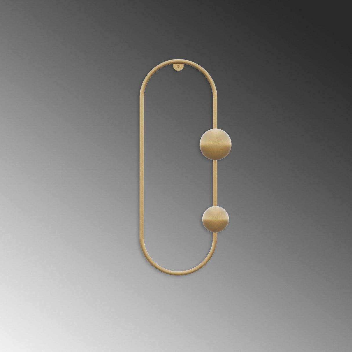 Cârlig de perete metalic Cricket-A, Aur, 17x41x17 cm