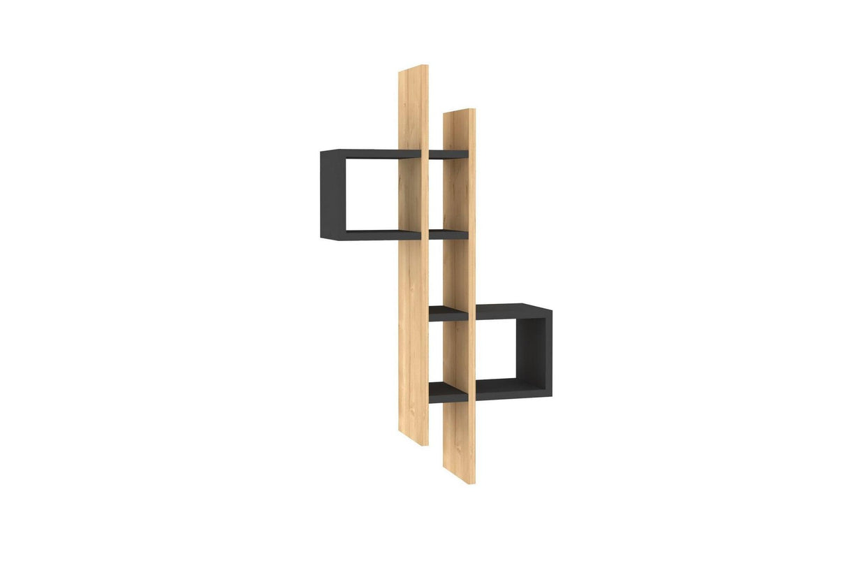 Raft de perete Emag 8 Rafturi, 54 x 108 x 20 cm - Gri, SKU 495SSE1110