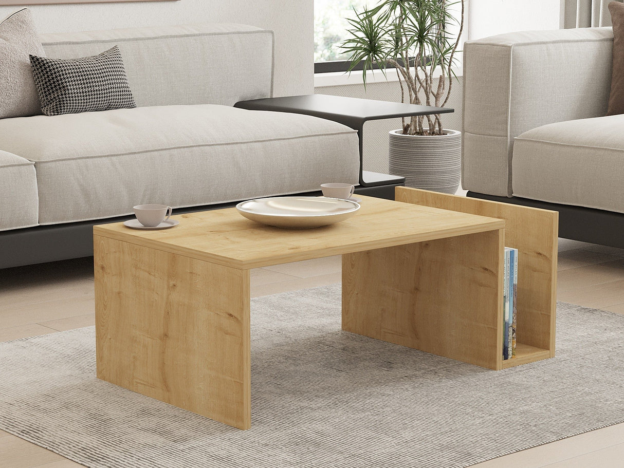 Măsuță de cafea Memo, Diverse culori, 87x50x32 cm - Stejar safir | SKU: 495SSE1119 | Măsuță de cafea Memo, 87x50x32 cm, varianta Stejar safir, produs pentru amenajarea locuinței, disponibil online în România la CasaMob