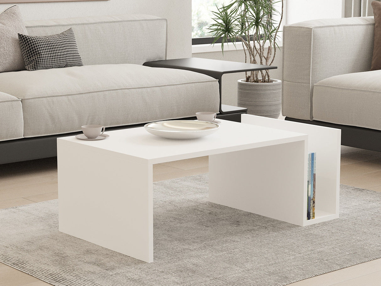 Măsuță de cafea Memo, Diverse culori, 87x50x32 cm - Alb | SKU: 495SSE1309 | Măsuță de cafea Memo, 87x50x32 cm, varianta Alb, produs pentru amenajarea locuinței, disponibil online în România la CasaMob