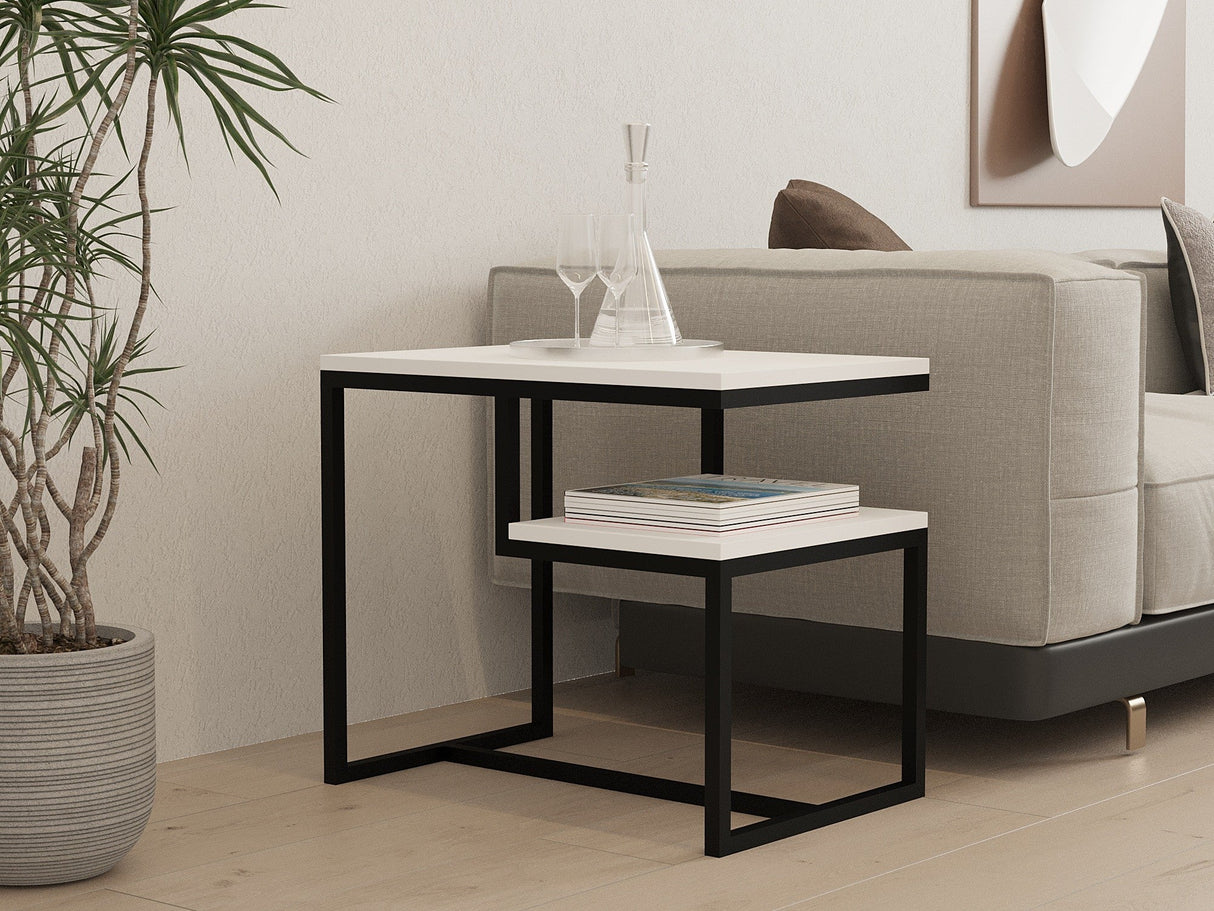 Măsuță de cafea Wengen, Diverse culori, 60x40x52 cm - Alb | SKU: 495SSE1310 | Măsuță de cafea Wengen, 60x40x52 cm, varianta Alb, produs pentru amenajarea locuinței, disponibil online în România la CasaMob