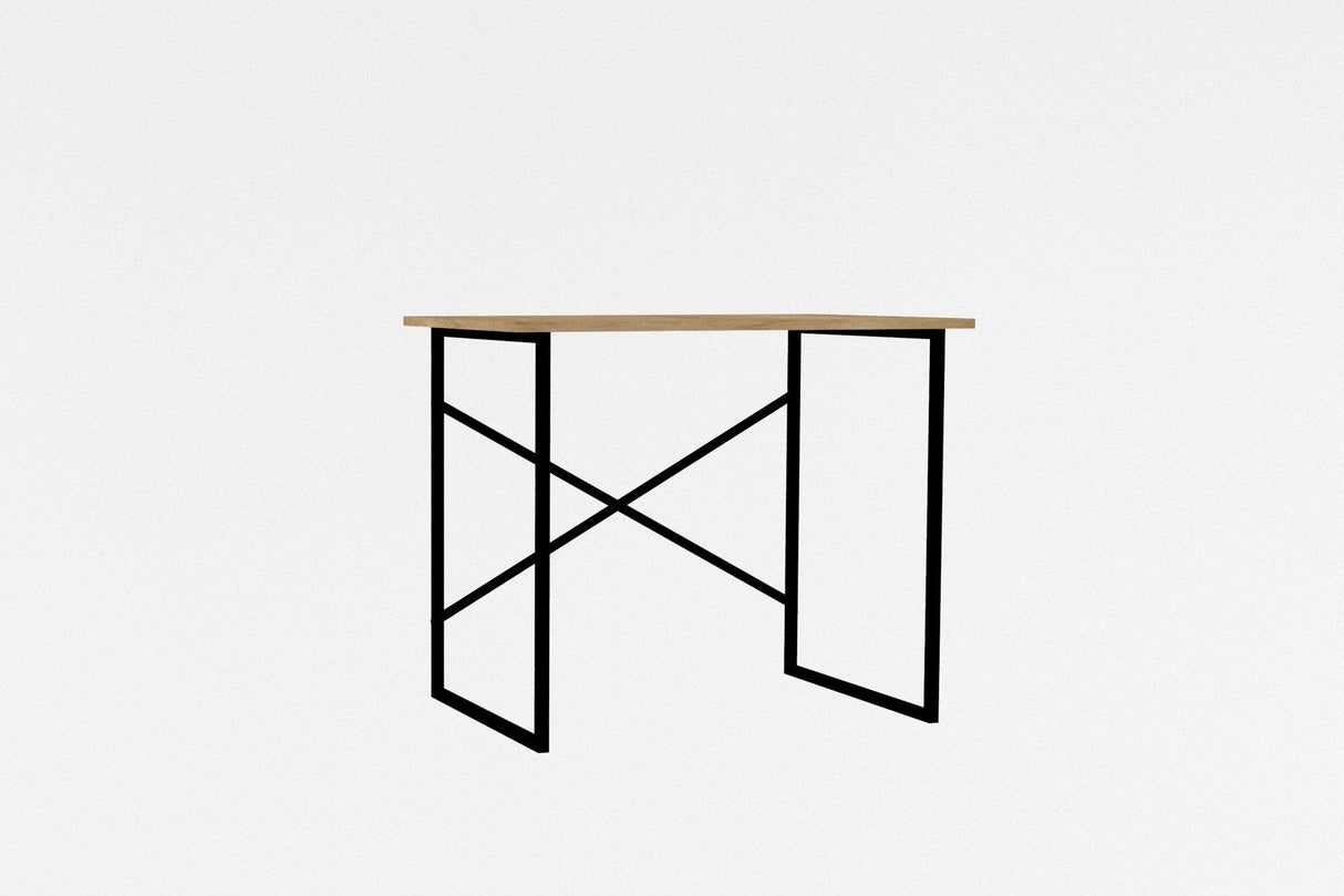 Birou Addi cu picioare metalice, 90 x 76 x 56 cm - Stejar, SKU 495SSE1515