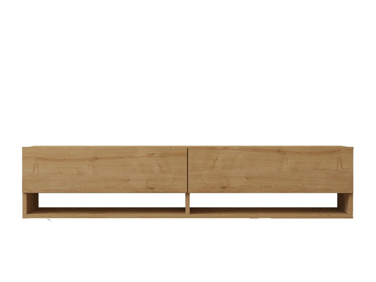 Comodă TV Arges, Diverse culori, 141x30x31 cm - Stejar safir | SKU: 495SSE1604 | Comodă TV Arges, 141x30x31 cm, varianta Stejar safir, produs pentru amenajarea locuinței, disponibil online în România la CasaMob