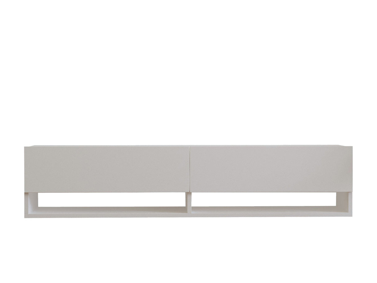 Comodă TV Arges, Diverse culori, 141x30x31 cm - Alb | SKU: 495SSE1605 | Comodă TV Arges, 141x30x31 cm, varianta Alb, produs pentru amenajarea locuinței, disponibil online în România la CasaMob