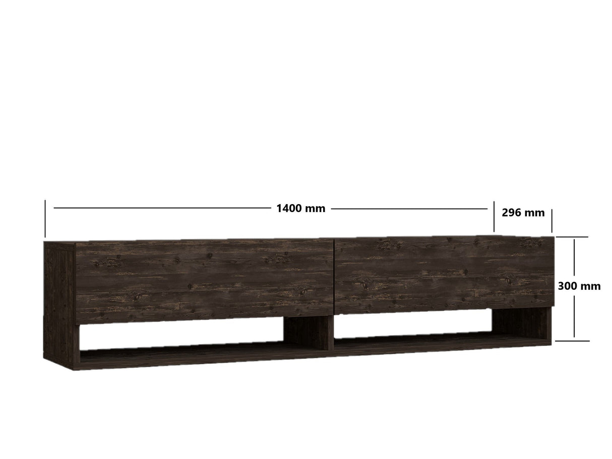 Comodă TV Arges, Diverse culori, 141x30x31 cm - Antracit | SKU: 495SSE1606 | Comodă TV Arges, 141x30x31 cm, varianta Antracit, produs pentru amenajarea locuinței, disponibil online în România la CasaMob