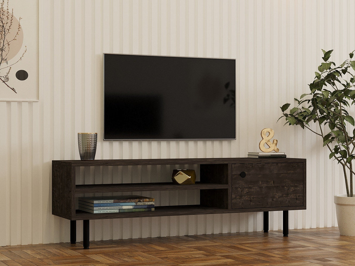 Comodă TV Avila, Diverse culori, 120x30x38 cm - Antracit | SKU: 495SSE1607 | Comodă TV Avila, 120x30x38 cm, varianta Antracit, produs pentru amenajarea locuinței, disponibil online în România la CasaMob