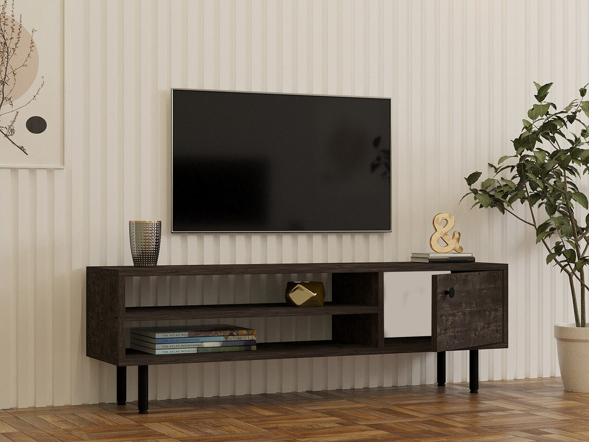 Comodă TV Avila, Diverse culori, 120x30x38 cm - Antracit | SKU: 495SSE1607 | Comodă TV Avila, 120x30x38 cm, varianta Antracit, produs pentru amenajarea locuinței, disponibil online în România la CasaMob