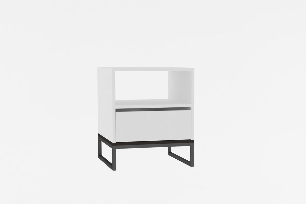Noptieră Lindau, Diverse culori, 51x51x61 cm - Alb | SKU: 495SSE1703 | Noptieră Lindau, 51x51x61 cm, varianta Alb, produs pentru amenajarea locuinței, disponibil online în România la CasaMob