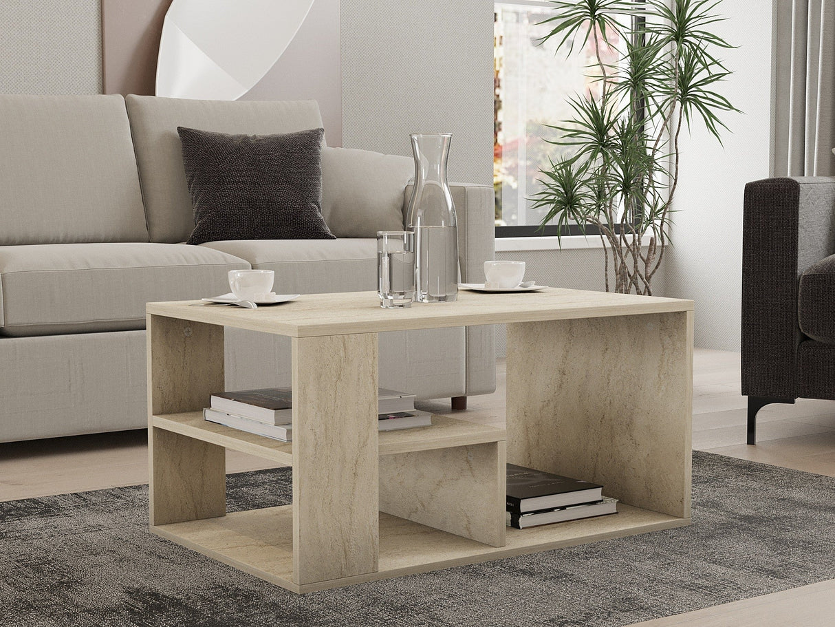 Măsuță de cafea Eros, Diverse culori, Diverse dimensiuni - Travertin - 80x40x50 cm | SKU: 495SSE2111 | Măsuță de cafea Eros, varianta Travertin - 80x40x50 cm, produs pentru amenajarea locuinței, disponibil online în România la CasaMob