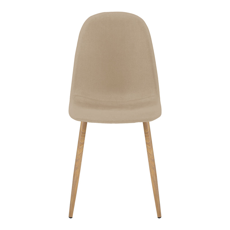 Scaun Bella, Stofă, picioare metalice cu finisaj natural, Diverse culori, 44x55x85 cm - Bej | SKU: 499-000017 | Scaun Bella, Stofă, picioare metalice cu finisaj natural, 44x55x85 cm, varianta Bej, produs pentru amenajarea locuinței, disponibil online în România la CasaMob