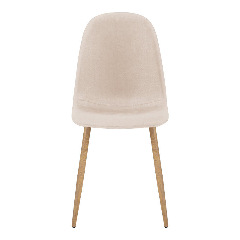 Scaun Bella, Stofă, picioare metalice cu finisaj natural, Diverse culori, 44x55x85 cm - Crem | SKU: 499-000018 | Scaun Bella, Stofă, picioare metalice cu finisaj natural, 44x55x85 cm, varianta Crem, produs pentru amenajarea locuinței, disponibil online în România la CasaMob