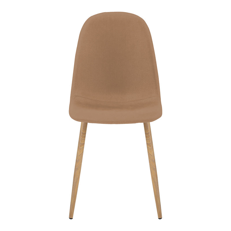 Scaun Bella, Stofă, picioare metalice cu finisaj natural, Diverse culori, 44x55x85 cm - Maro | SKU: 499-000019 | Scaun Bella, Stofă, picioare metalice cu finisaj natural, 44x55x85 cm, varianta Maro, produs pentru amenajarea locuinței, disponibil online în România la CasaMob