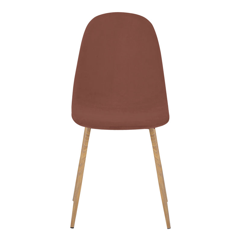 Scaun Bella, Catifea, picioare metalice cu finisaj natural, Diverse culori, 44x55x85 cm - Rosu | SKU: 499-000026 | Scaun Bella, Catifea, picioare metalice cu finisaj natural, 44x55x85 cm, varianta Rosu, produs pentru amenajarea locuinței, disponibil online în România la CasaMob