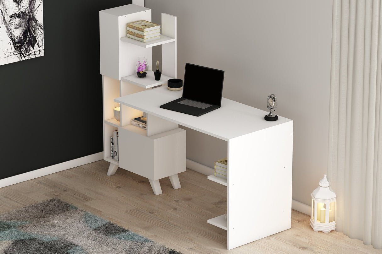Birou Alis, Alb, 120x60x73 cm