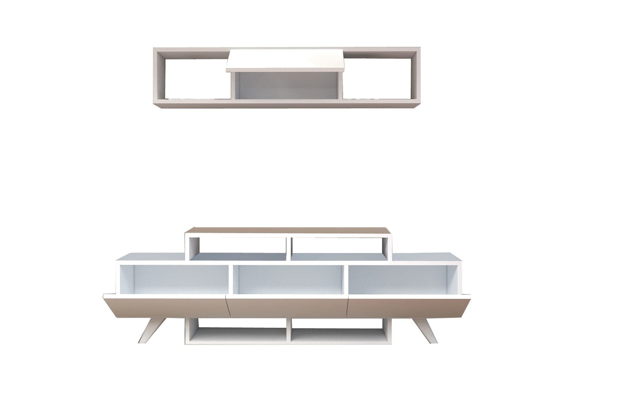 Comodă TV Alwin Unit, Diverse culori, 150x32x49 cm - Alb | SKU: 505CRL1920 | Comodă TV Alwin Unit, 150x32x49 cm, varianta Alb, produs pentru amenajarea locuinței, disponibil online în România la CasaMob