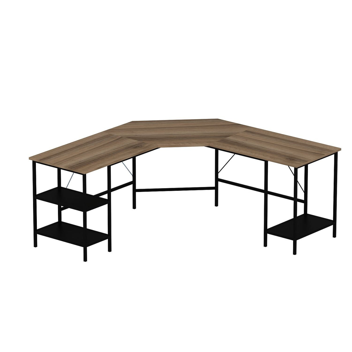 Birou Power L - 8538, Dore, 180x60x76 cm