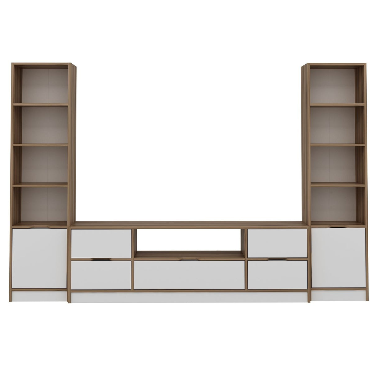 Comodă TV Elina - 9010, Alb - Dore, 180x35x57 cm