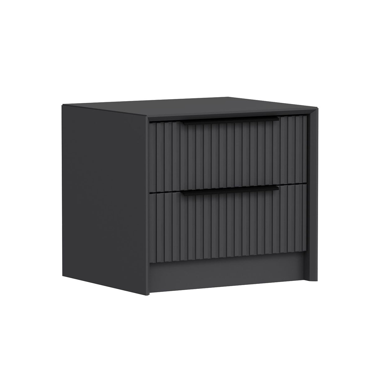 Noptieră Kale Luxe Soft - 4799, Antracit, 45x45x53 cm