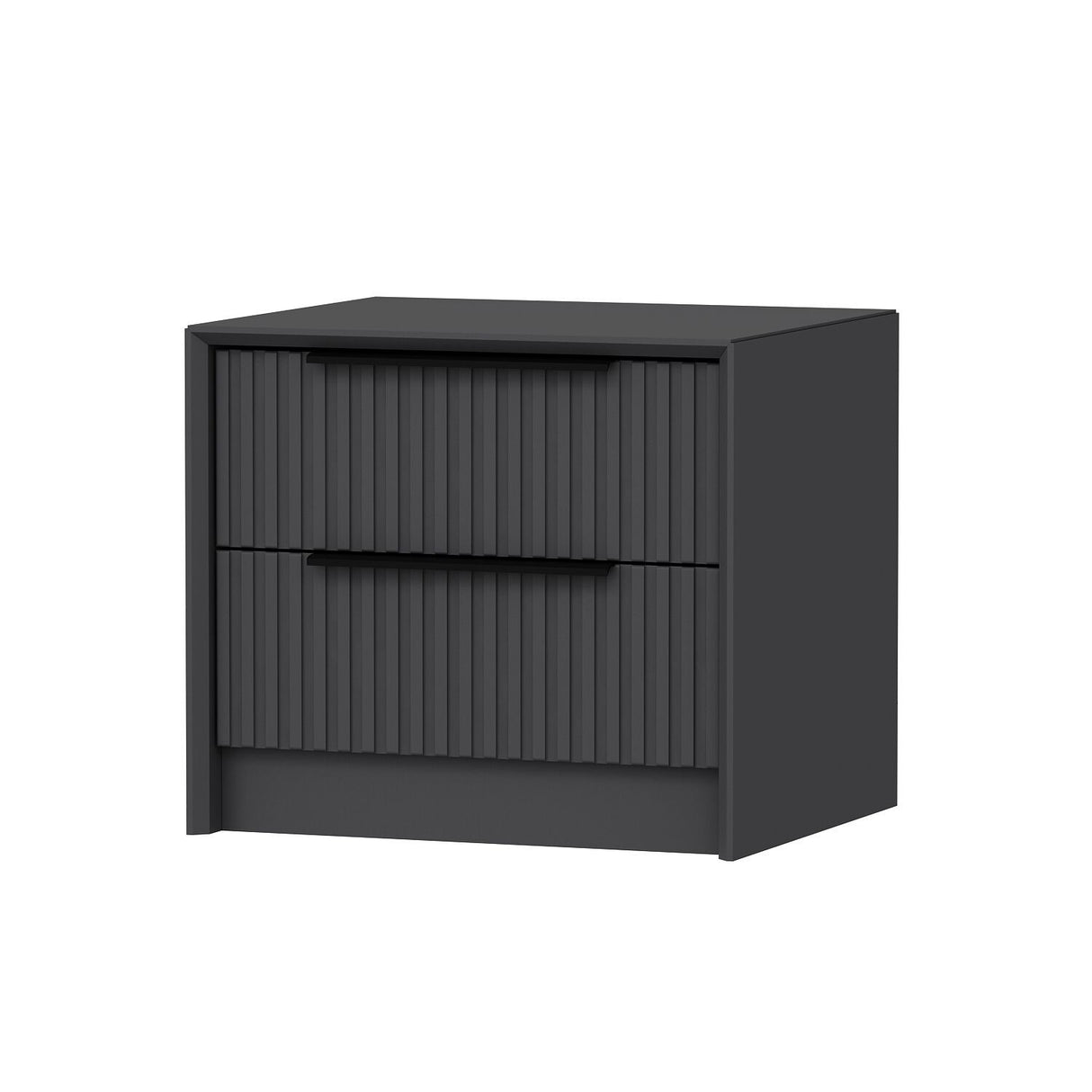 Noptieră Kale Luxe Soft - 4799, Antracit, 45x45x53 cm
