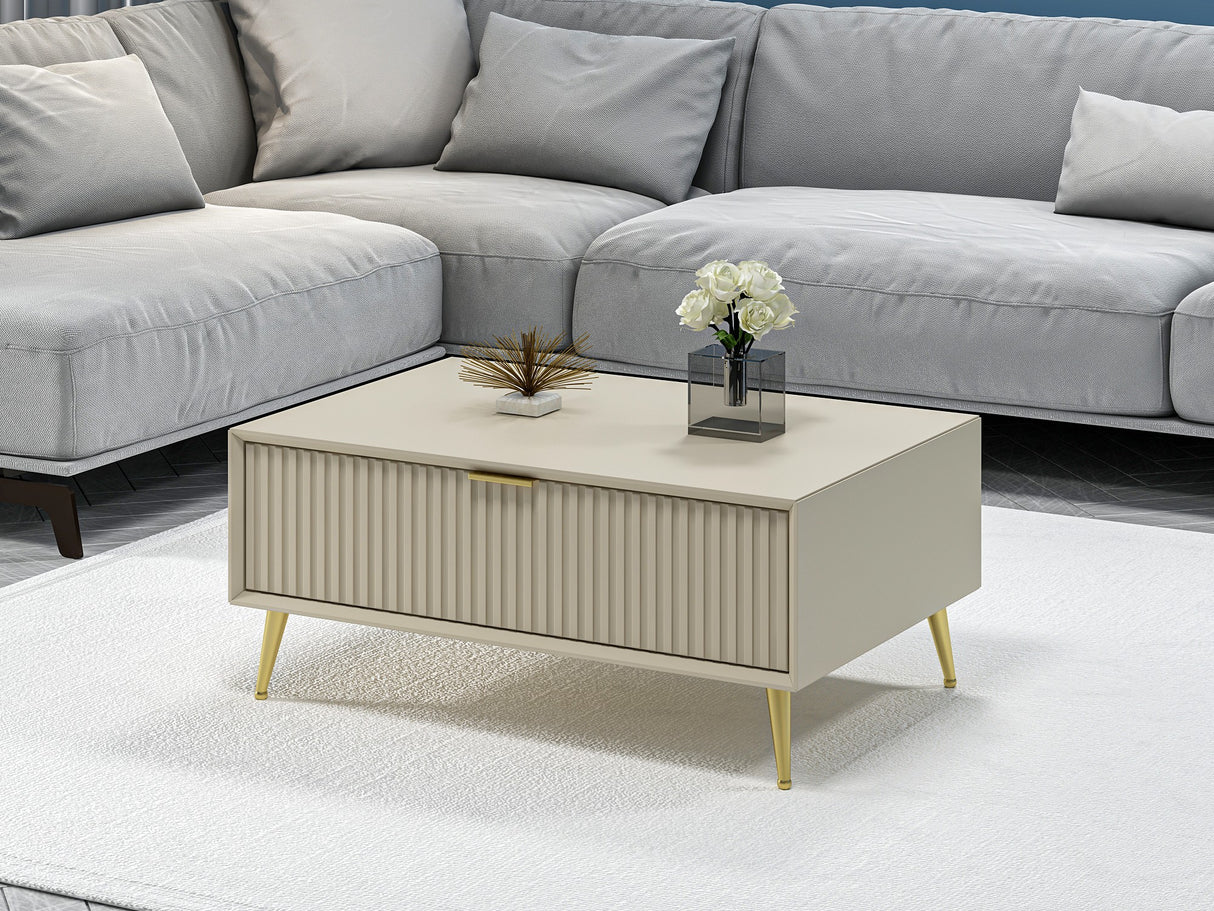 Măsuță de cafea Luxe, Sandstone, 90x60x40 cm