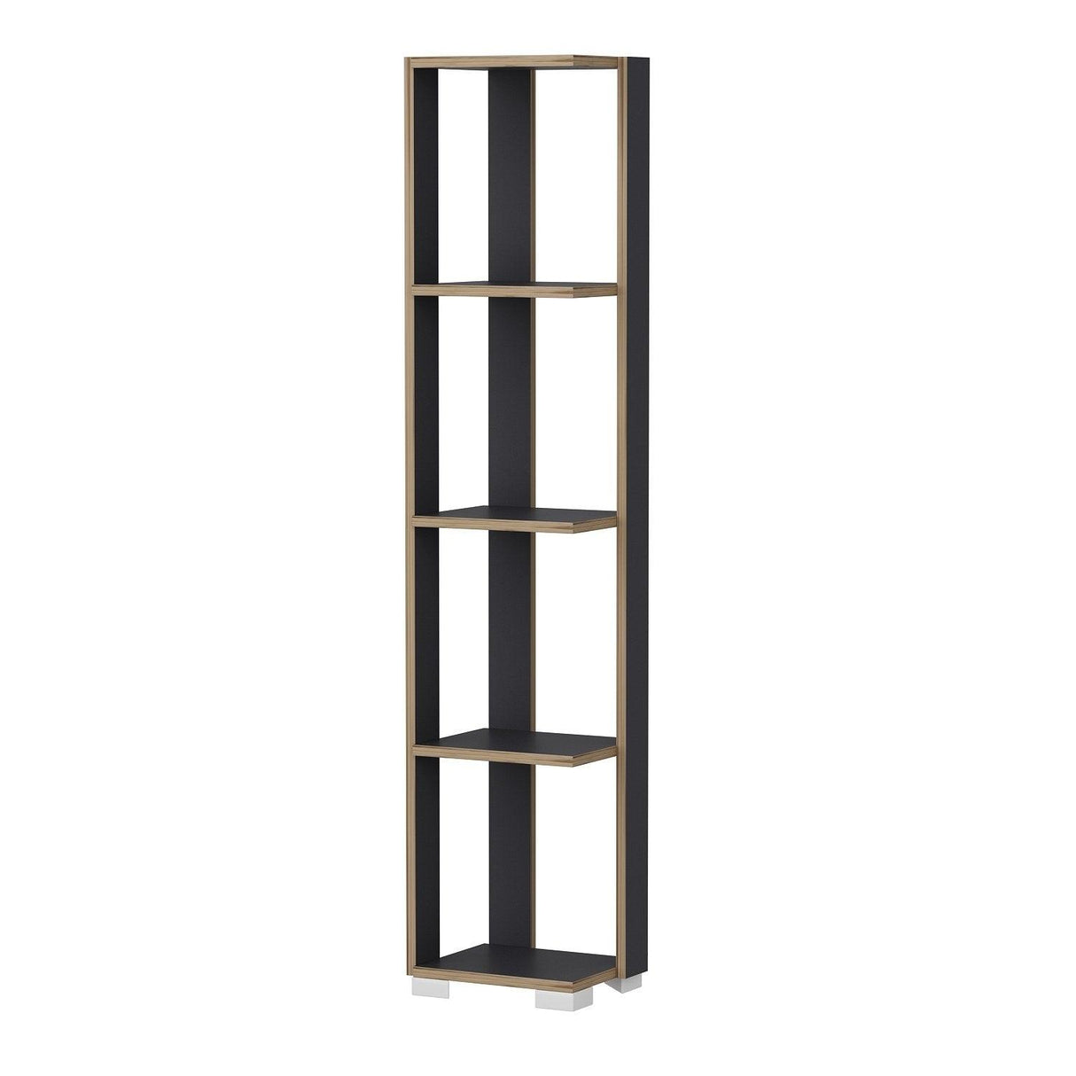 Bibliotecă Neg, Diverse culori, 34x26x153 cm - Antracit | SKU: 506MNR1402 | Bibliotecă Neg, 34x26x153 cm, varianta Antracit, produs pentru amenajarea locuinței, disponibil online în România la CasaMob