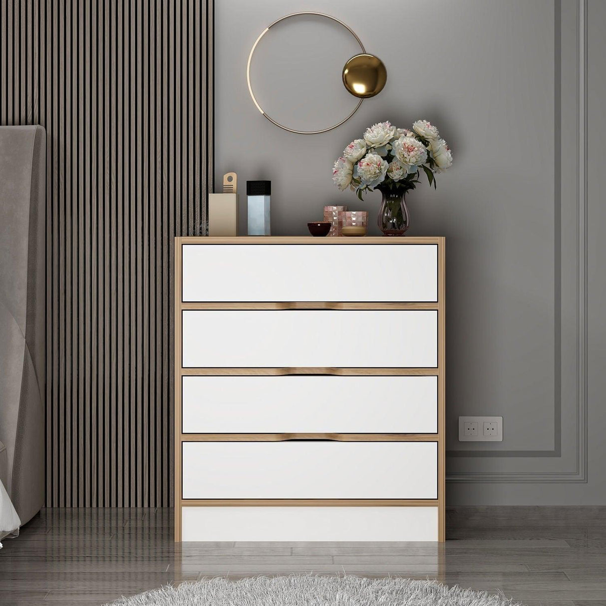 Comoda Elina - 8173, Nuc, 70x40x80 cm