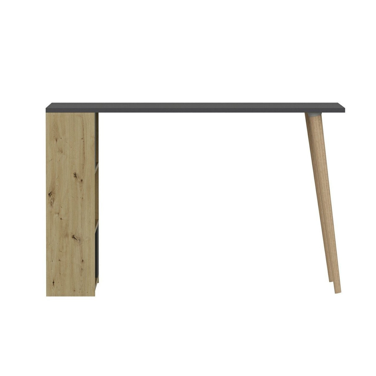 Birou Pina, Diverse culori, 120x60x74 cm - Antracit - Stejar | SKU: 506MNR3338 | Birou Pina, 120x60x74 cm, varianta Antracit - Stejar, produs pentru amenajarea locuinței, disponibil online în România la CasaMob