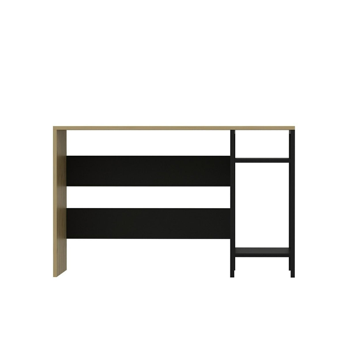 Birou Tiran, Negru - Stejar, 120x60x74 cm