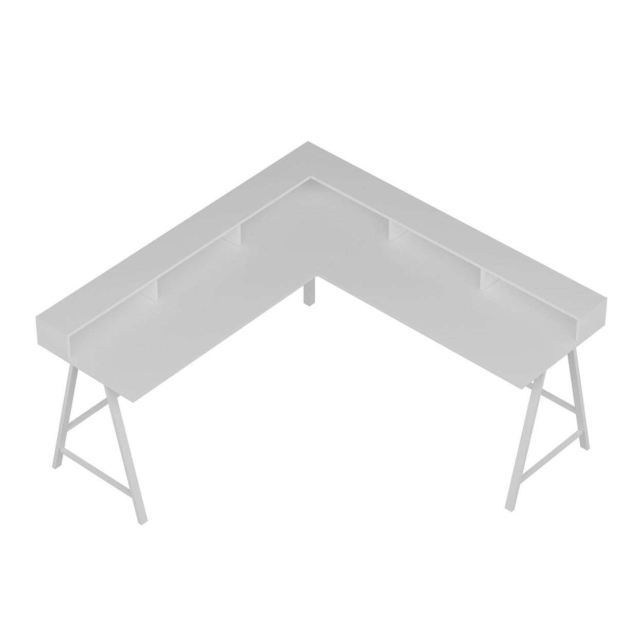 Birou Team, Diverse culori, 180x60x90 cm - Alb | SKU: 506MNR3364 | Birou Team, 180x60x90 cm, varianta Alb, produs pentru amenajarea locuinței, disponibil online în România la CasaMob