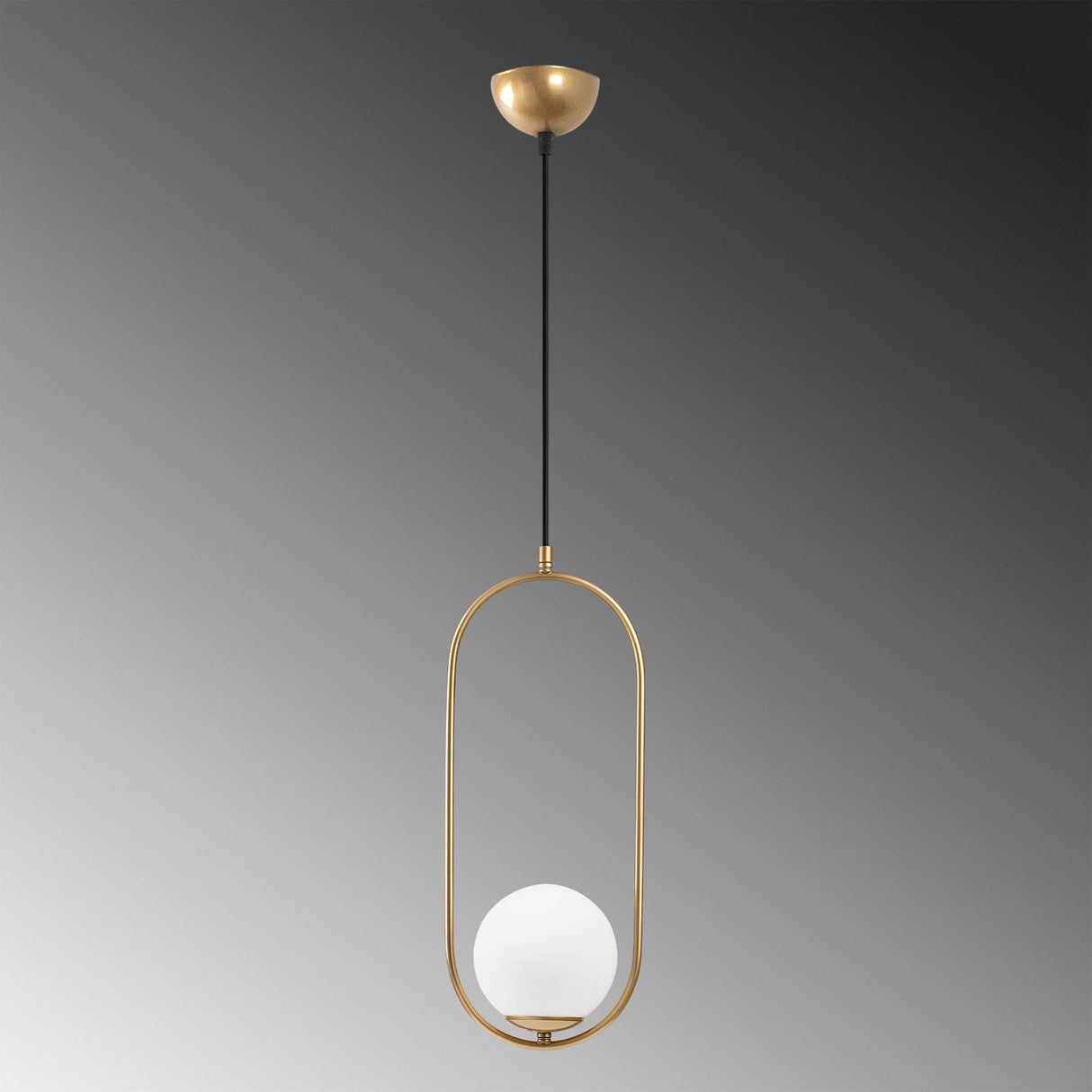 Lustră Mudonı - Mr - 837 - 1, Auriu, Ø15x66 cm