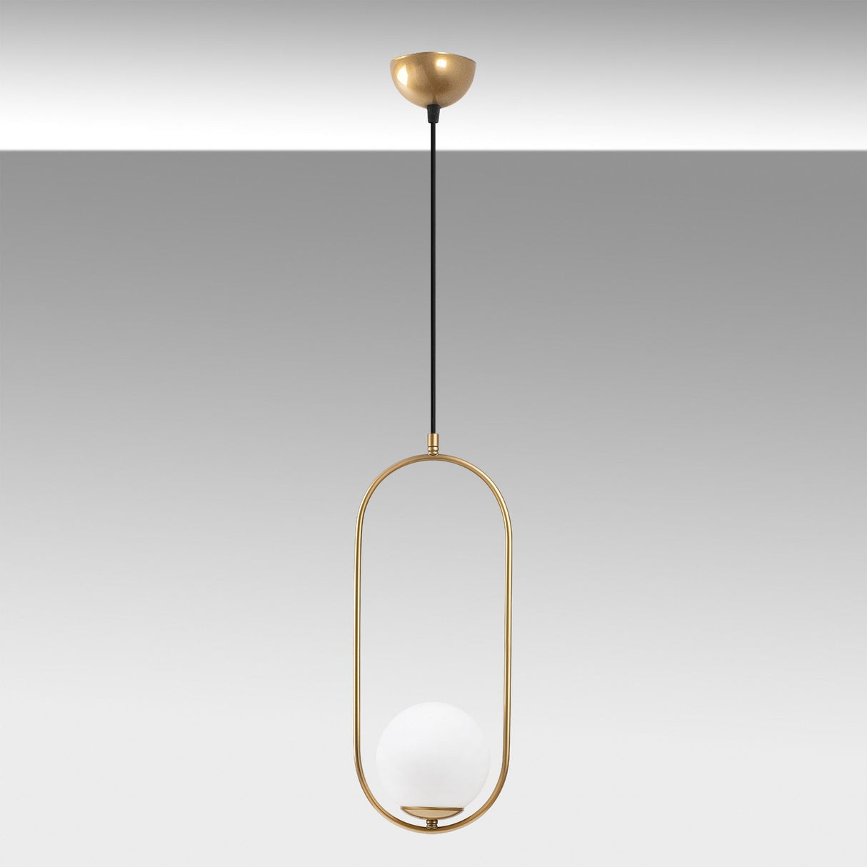 Lustră Mudonı - Mr - 837 - 1, Auriu, Ø15x66 cm