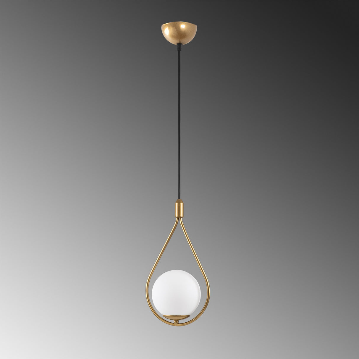 Lustră Mudonı - Mr - 937 - 1, Auriu, Ø15x56 cm