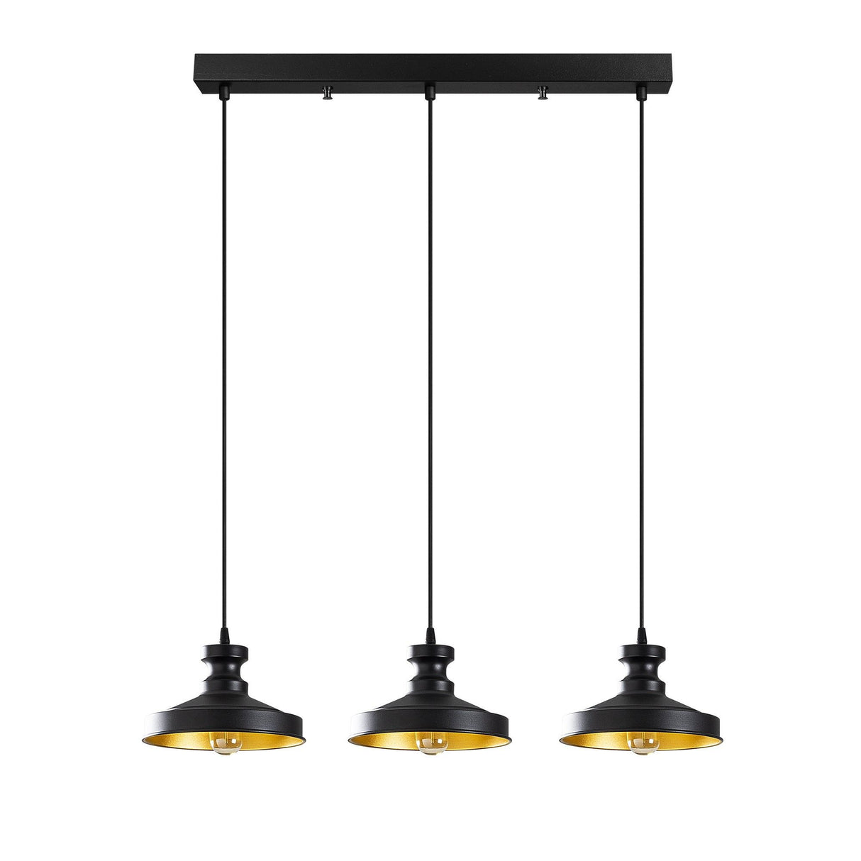 Lustră Berceste - 182BLACK-S1, Negru, Ø22x109 cm
