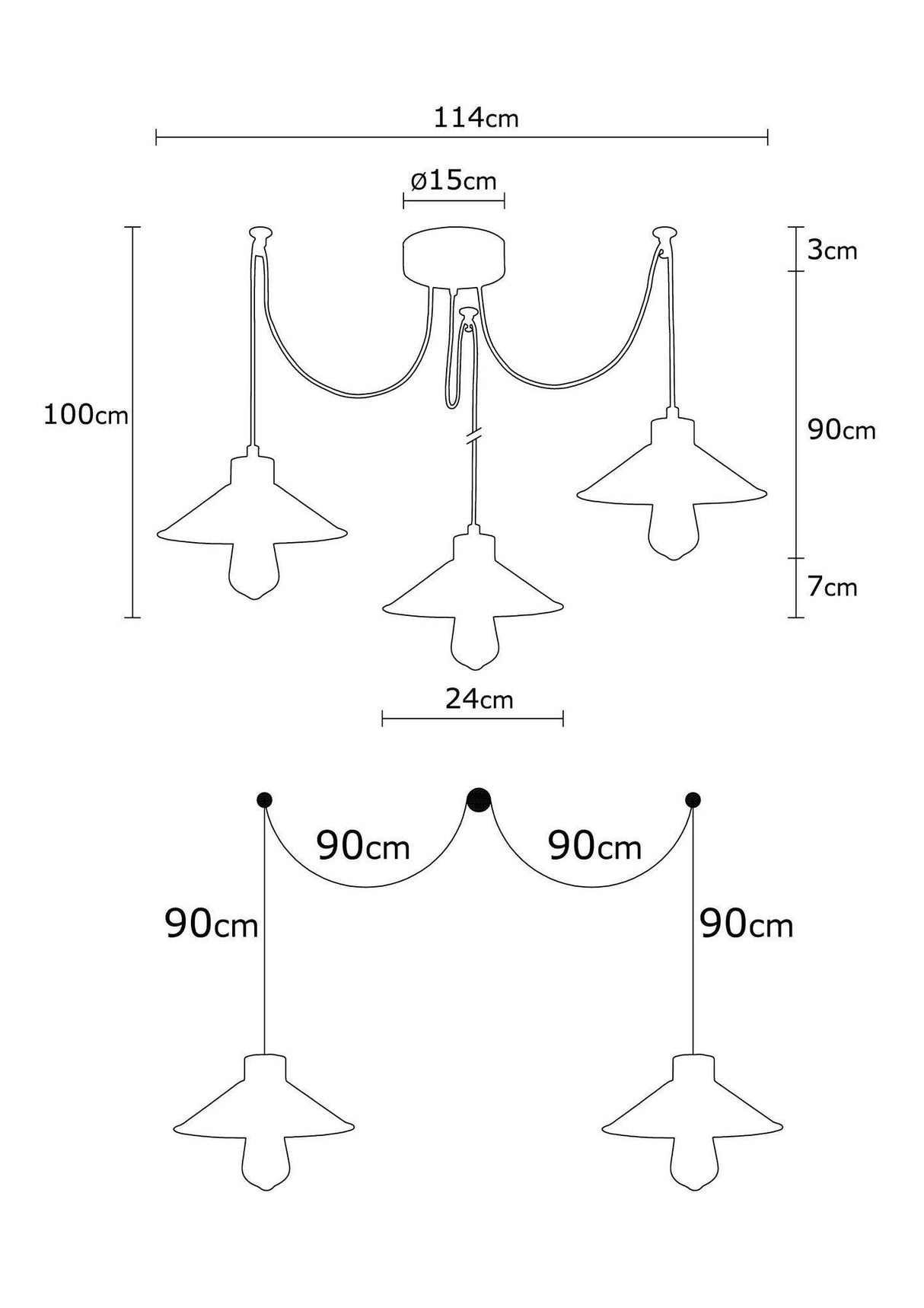 Lustra Manavgat Chandelier - Cupru, SKU 525NOR1252