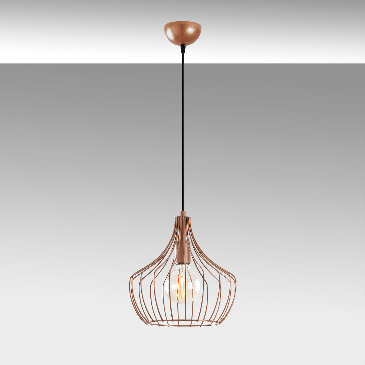 Lustră Mezopotamya - N-1278, Copper, Ø27x126 cm