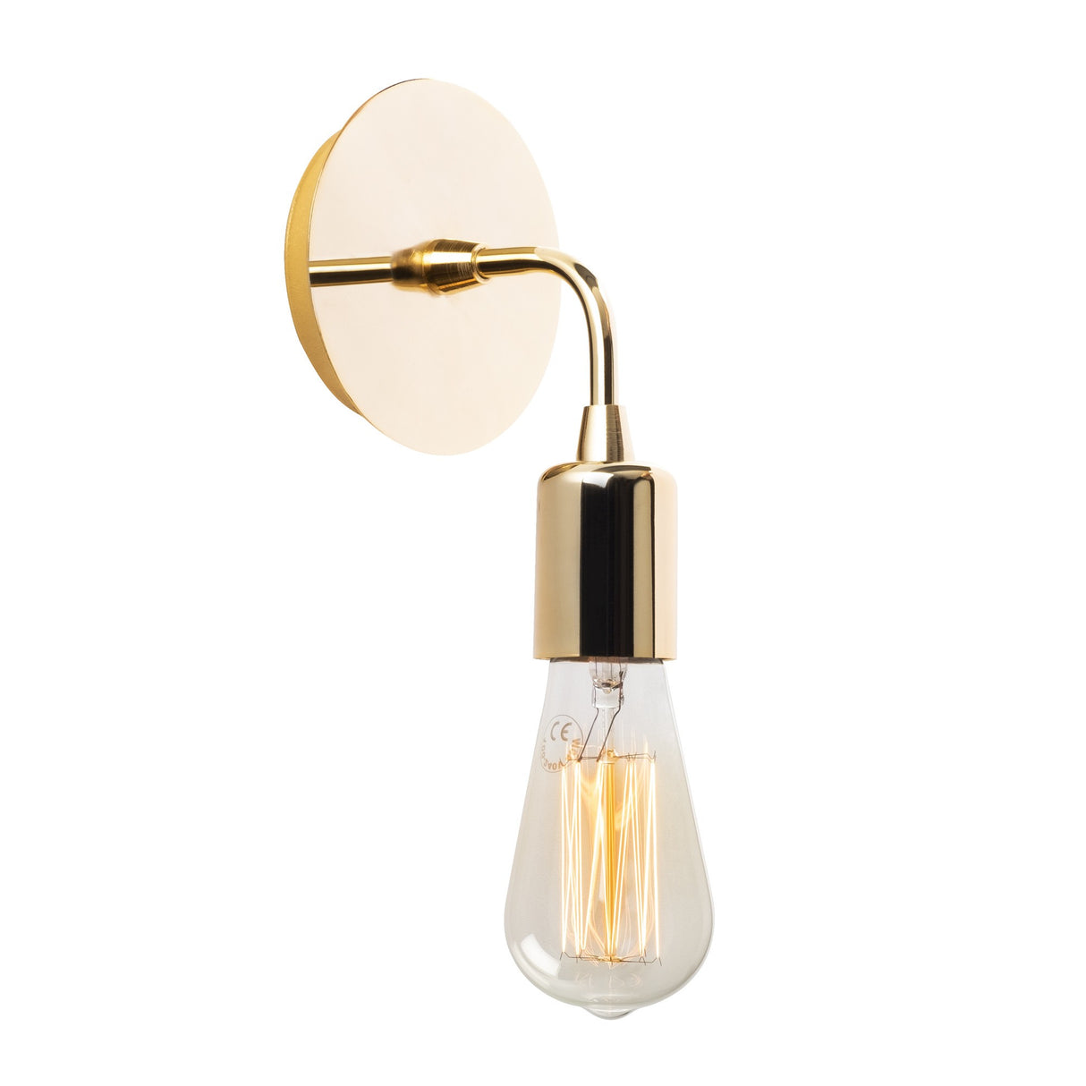 Aplică de perete Harput - N-1325, Auriu, Ø12x20 cm